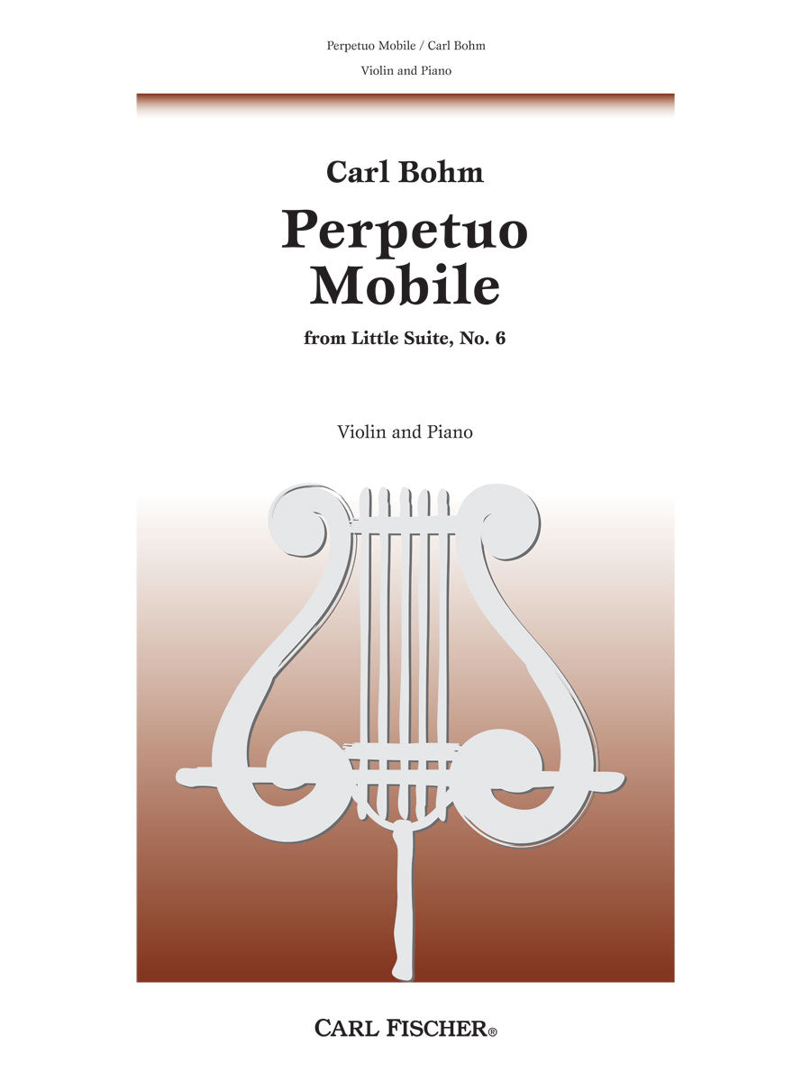 Moto Perpetuo in D Major - Carl Bohm Sheet music for Piano, Violin (Solo)