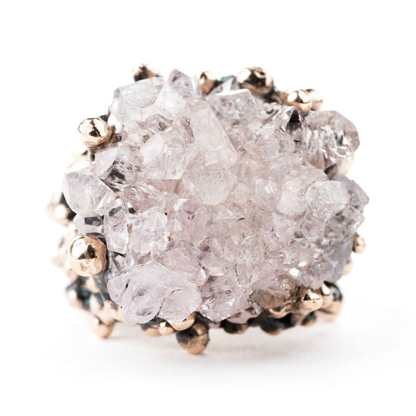 mens rose quartz ring