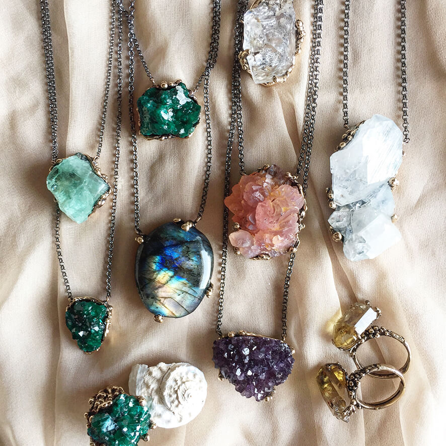 Custom Healing Crystal Jewelry Giardinoblu