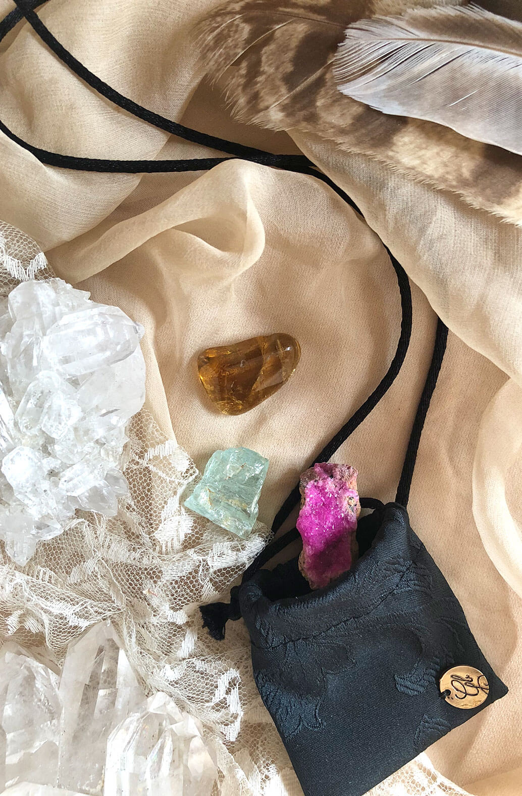 Crystal Medicine Bag by Giardinoblu