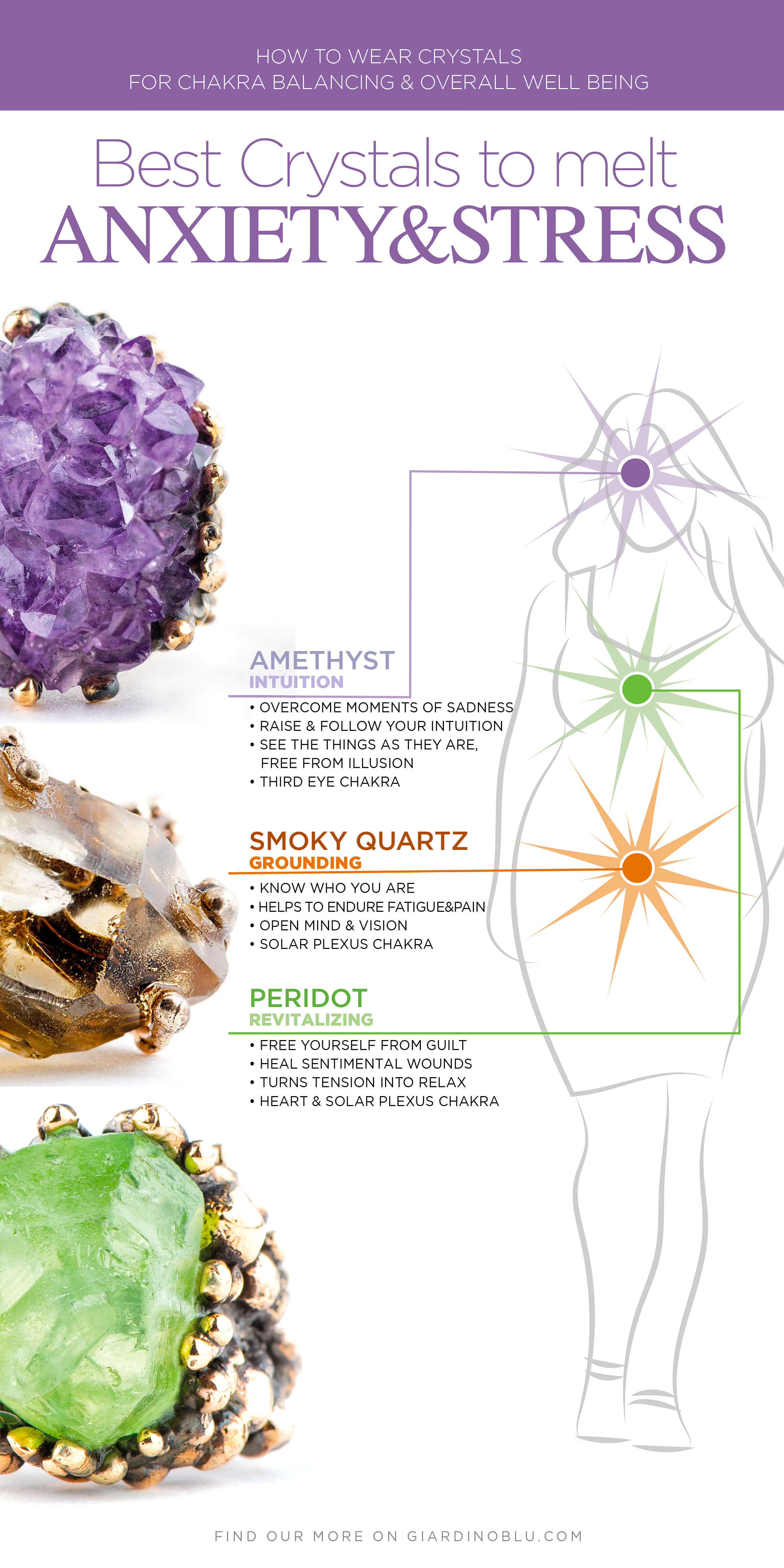 6 Best Healing Crystals for Anxiety & Stress