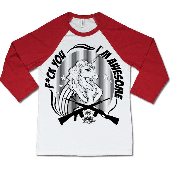 unicorn baseball shirt