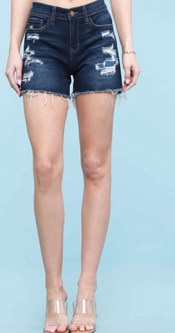 judy blues jean shorts