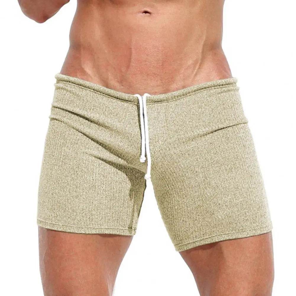Summer Men’s Slim Fit Shorts - Elastic Waist Beach Casual Above Knee