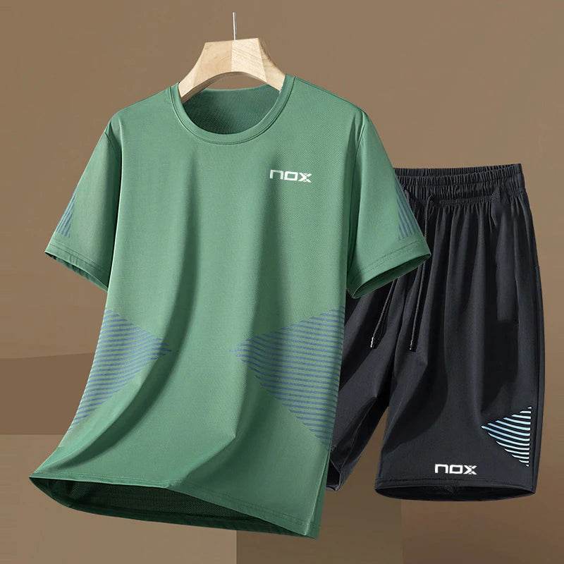 2024 Men's Tennis Sportswear Set - Short Sleeve Round Neck T-shirt