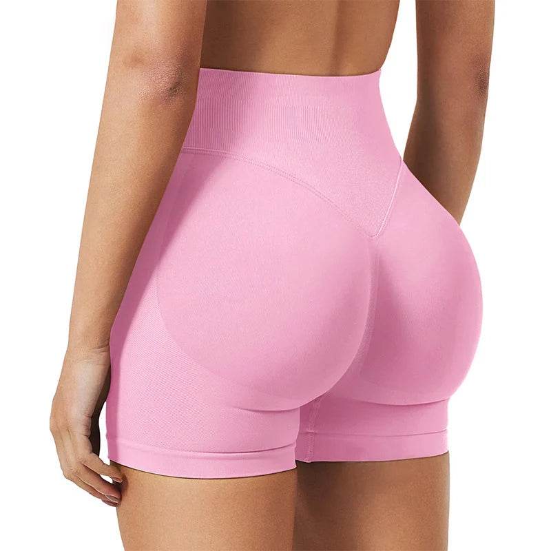 OLOEYER Women's Seamless Scrunch Bum Gym Shorts - 4.5'' Fit