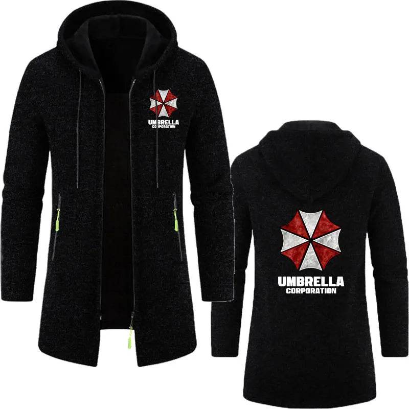 2025 Men's Long Hoodies - Casual Zipper Pullover for Spring and Autumn