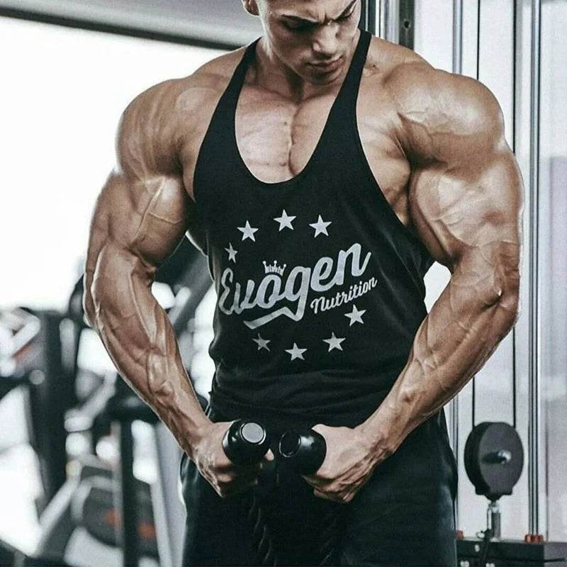 BUCKETSQUAD Men's Printed Tank Top - Cotton Summer Running Vest