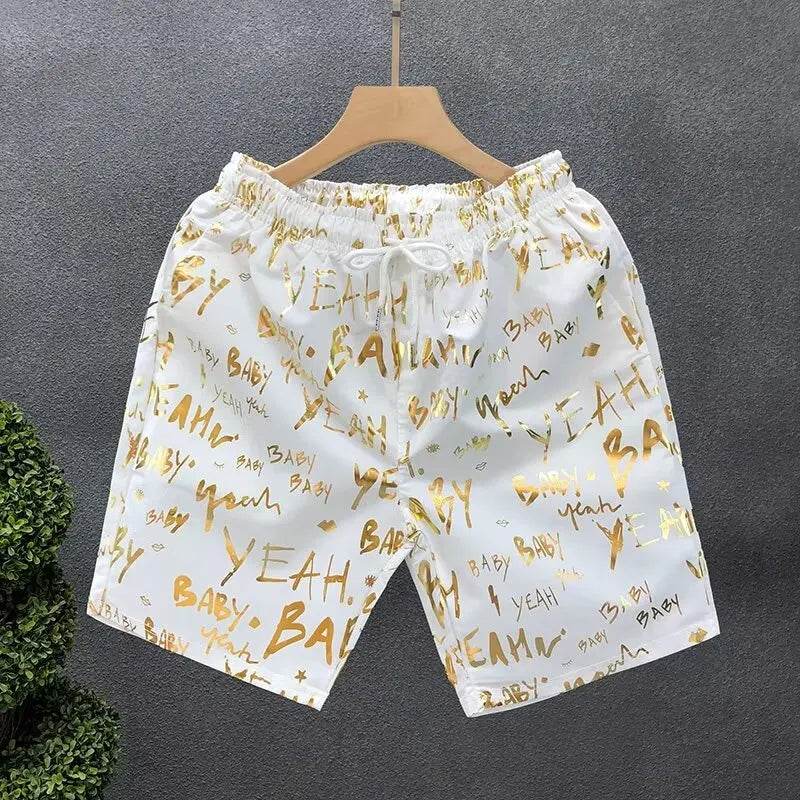 Men's Korean Casual Shorts - High-Quality Sports Pants with Drawstring