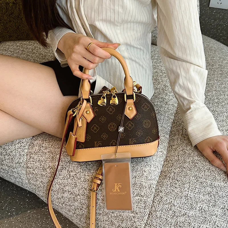 Sac à bandoulière femme 2025 - Monogram en PU, design tendance