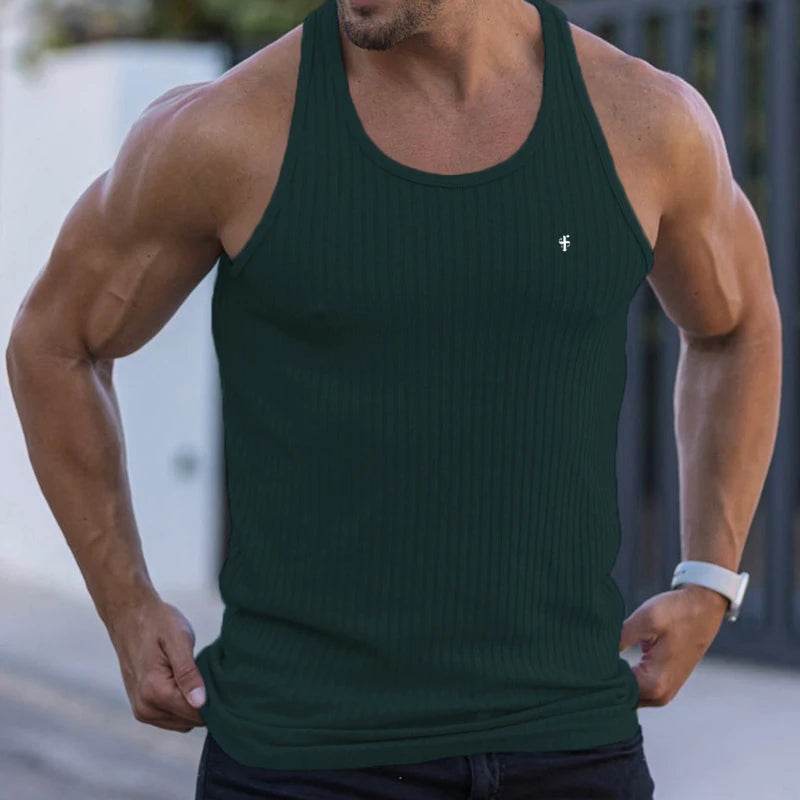FATHER SONS Men's Quick-Drying Breathable Tank Top - Fitness & Casual Style