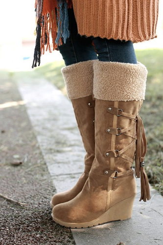 slip resistant knee high boots