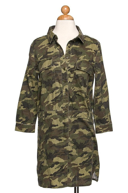 ARMY COMBAT MINI DRESS – Madison Brooklyn