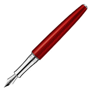 rot6585 Caran d'ache, Füller Leman, 18K Feder, Rouge Carmin RH