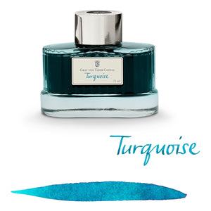 blau6102 Graf von Faber-Castell, Tintenglas, 75 ml, Turquoise