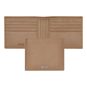 silber1 HUGO BOSS Brieftasche, Classic Grained, Camel