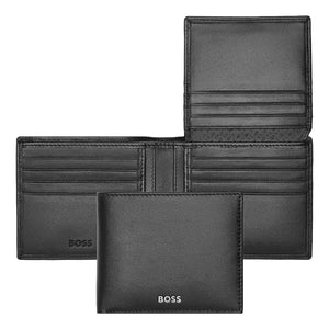 silber49 HUGO BOSS Brieftasche, Classic mit Klappe Smooth, Black