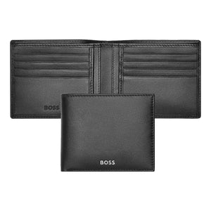 silber32 HUGO BOSS Brieftasche, Classic Smooth, Black