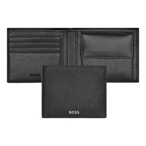 silber14 HUGO BOSS Brieftasche & Geldbörse, Classic Grained, Black