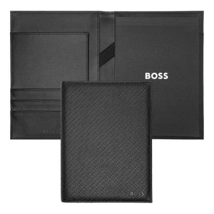 schwarz36 HUGO BOSS, Konferenzmappe, Monogram Black