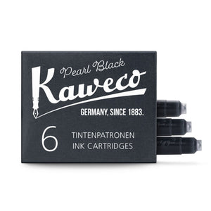 schwarz7784 Kaweco, Tintenpatrone, 6 Stück, Perlenschwarz