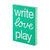 schwarz3186 Nuuna, Notizbuch Graphic L, Write Love Play A5 dotted