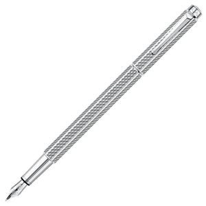 silber699 Caran d'Ache, Füller Ecridor, Cubrik versilbert/palladiert, silber