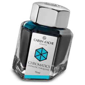 blau1106 Caran d'Ache, Tintenglas Chromatics, Hypnotic Turquoise