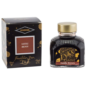 braun2729 Diamine, Tintenglas Regular, 80 ml, Saddle Brown