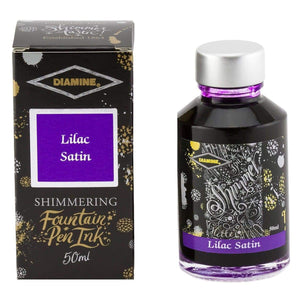 lila2823 Diamine, Tintenglas Shimmering, 50 ml, Lilac Satin