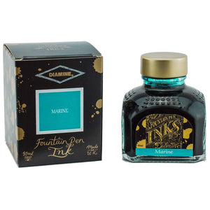 türkis2680 Diamine, Tintenglas Regular, 80 ml, Marine