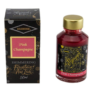 pink Diamine, Tintenglas Shimmering, 50 ml, Pink Champagne