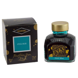 türkis2747 Diamine, Tintenglas Regular, 80 ml, Steel Blue