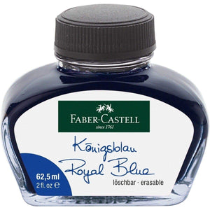 blau5000 Faber-Castell, Tintenglas, löschbar, 62,5 ml, Königsblau