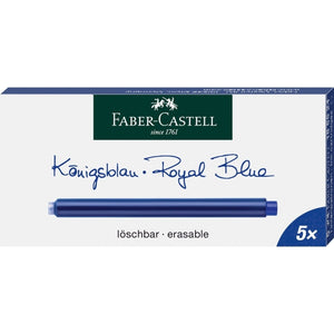 blau5013 Faber-Castell, Tintenpatrone, 5 Stück, Königblau