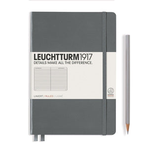 dunkelgrau15708 Leuchtturm 1917, Notizbuch, A5 liniert Hardcover, anthrazit