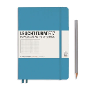 hellblau15694 Leuchtturm 1917, Notizbuch, A5 dotted Hardcover, Nordic Blue