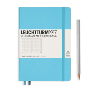 hellblau15689 Leuchtturm 1917, Notizbuch, A5 dotted Hardcover, Ice Blue