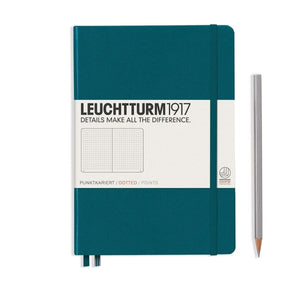 dunkelgrün15698 Leuchtturm 1917, Notizbuch, A5 dotted Hardcover, Pacific Green