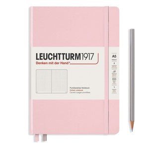 pink Leuchtturm 1917, Notizbuch, A5 dotted Hardcover, Puder