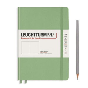 grün15672 Leuchtturm 1917, Notizbuch, A5 blanko Hardcover, Salbei