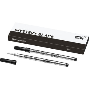 schwarz9363 Montblanc, Tintenrollermine, 2 Minen fein, Mystery Black