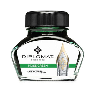 grün2818 Diplomat, Tintenglas Octupus Ink, 30ml, Moosgrün