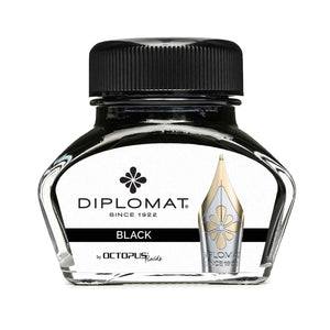 schwarz2782 Diplomat, Tintenglas Octupus Ink, 30ml, Schwarz