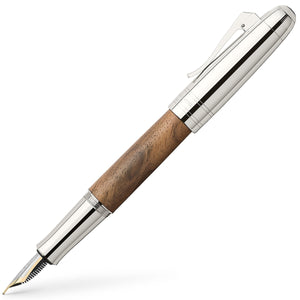 braun3561 Graf von Faber-Castell, Füller Magnum, 18K Feder, Walnuss