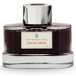 orange6092 Graf von Faber-Castell, Tintenglas, 75 ml, Burned Orange