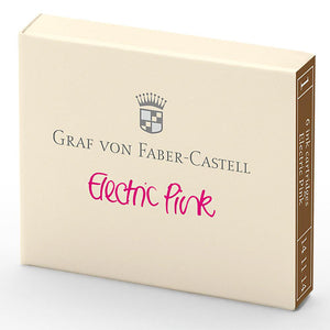 pink Graf von Faber-Castell, Tintenpatrone, 6x, Electric Pink