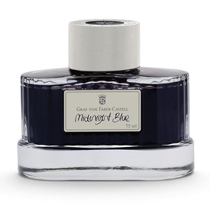 schwarzblau6075 Graf von Faber-Castell, Tintenglas, 75 ml, Midnight Blue