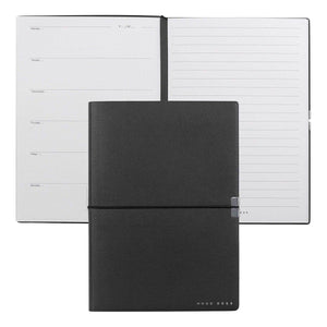 schwarz21008 HUGO BOSS, Notizbuch Elegance Storyline, A5 agenda weiss, schwarz