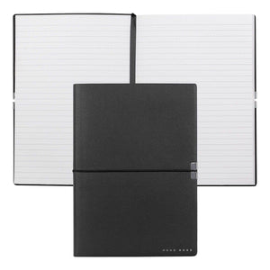 schwarz21012 HUGO BOSS, Notizbuch Elegance Storyline, A5 liniert weiss, schwarz